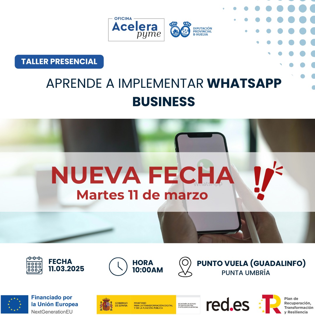 Aplazado taller Punta Umbria cartel