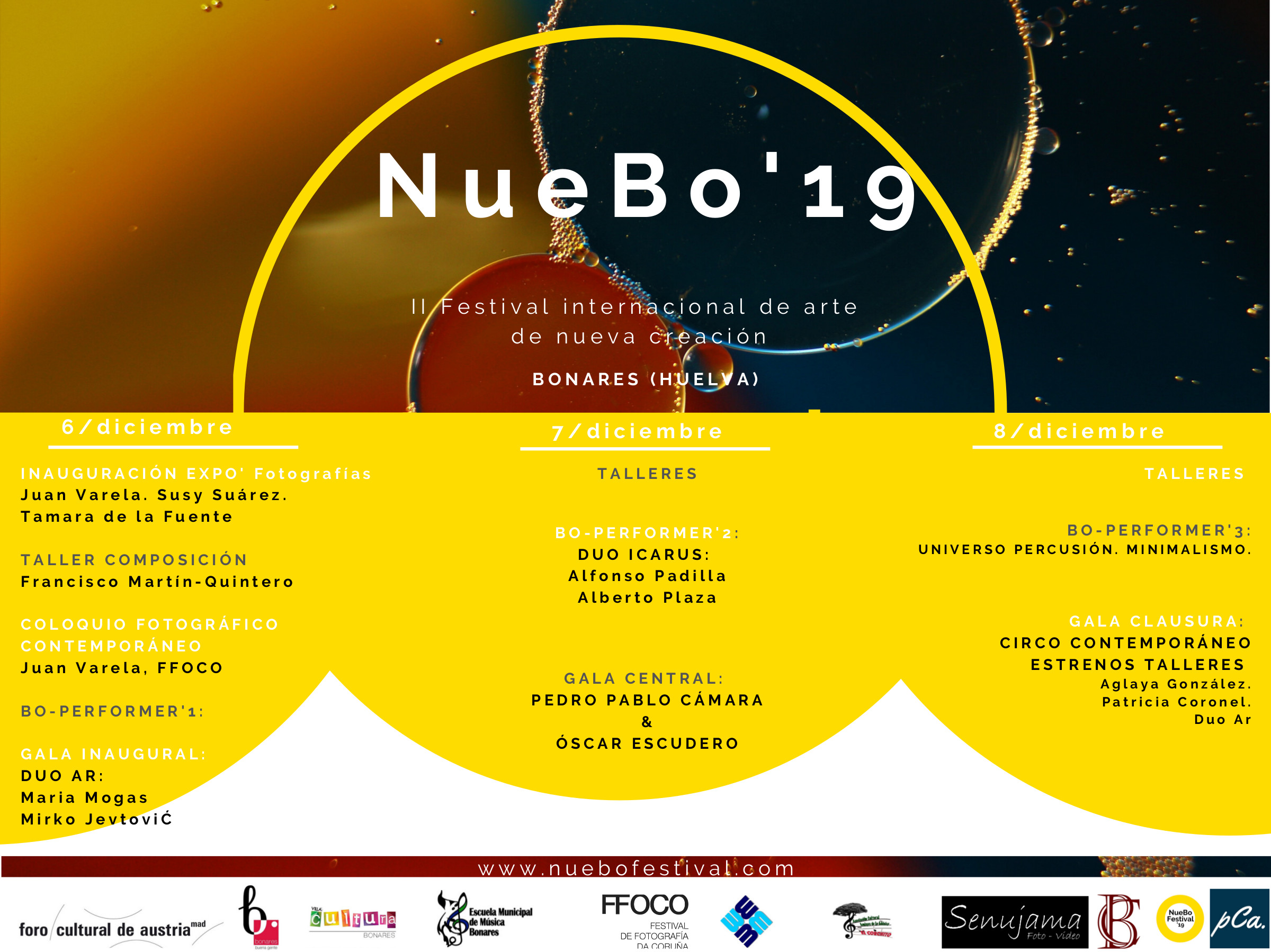 CARTEL ACTIVIDADES  NUEBO FESTIVAL  2019