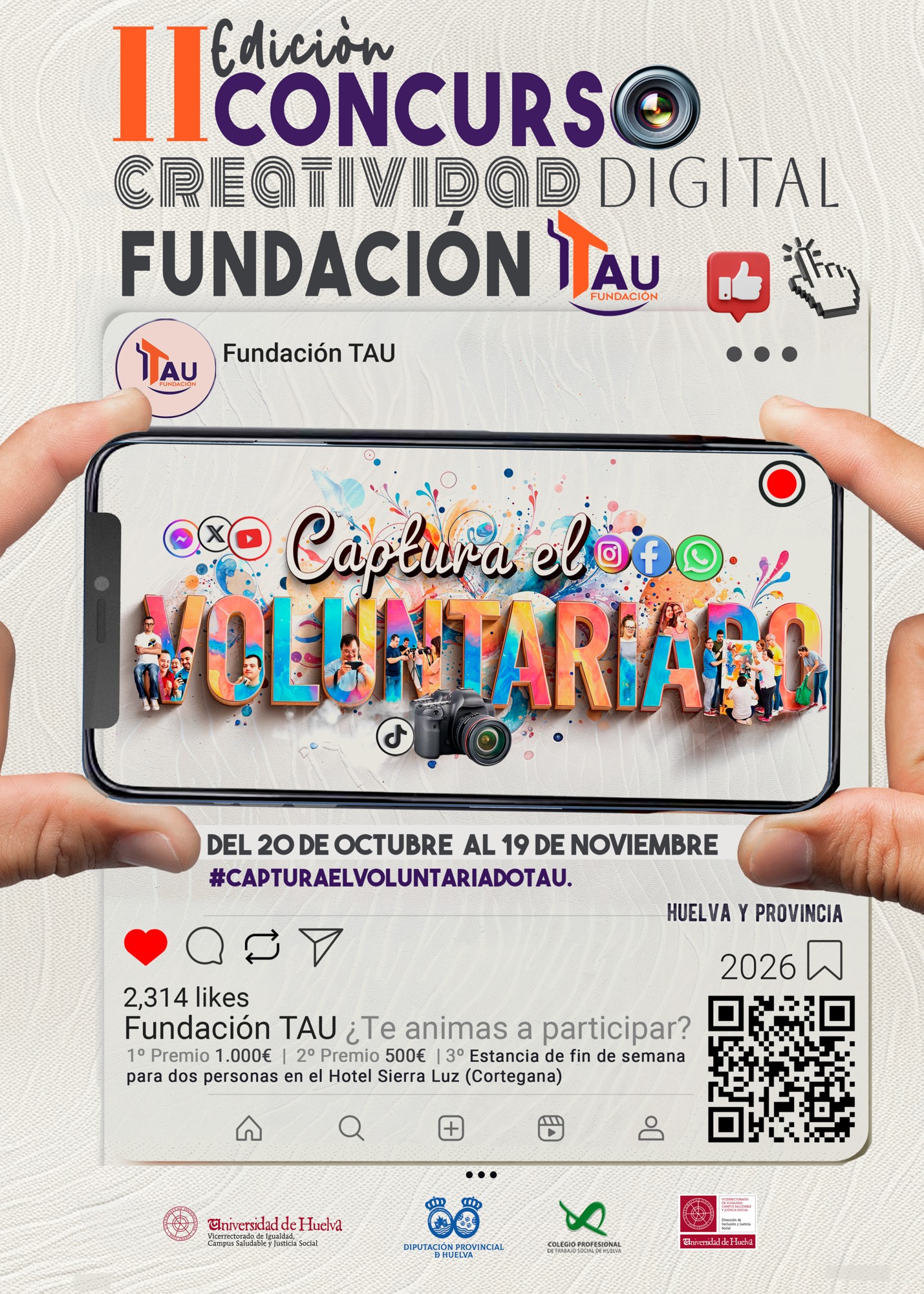 Cartel concurso TAU Voluntariado REDUCIDO