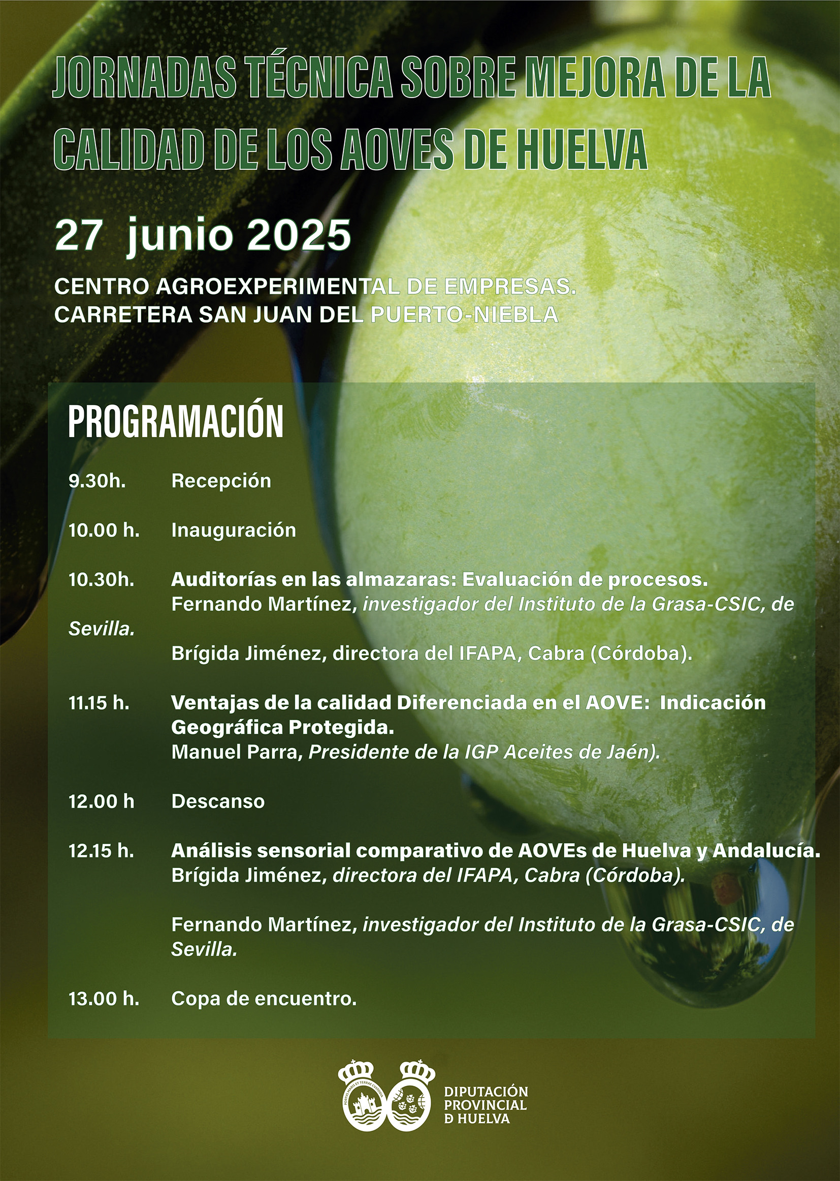 cartel aceites de Huelva