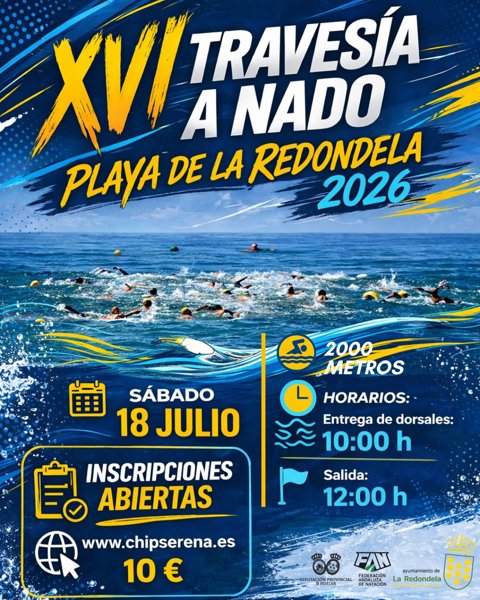 XVI Travesia a nado Playa de La Redondela 2026